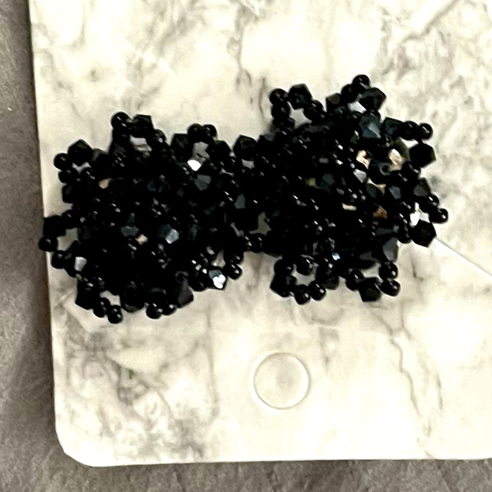 Black Crystal Earrings